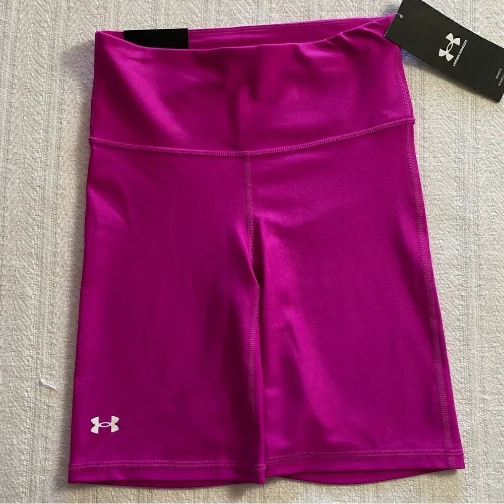 Under Armour Women’s XSmall HeatGear® Bike Shorts Meteor Pink